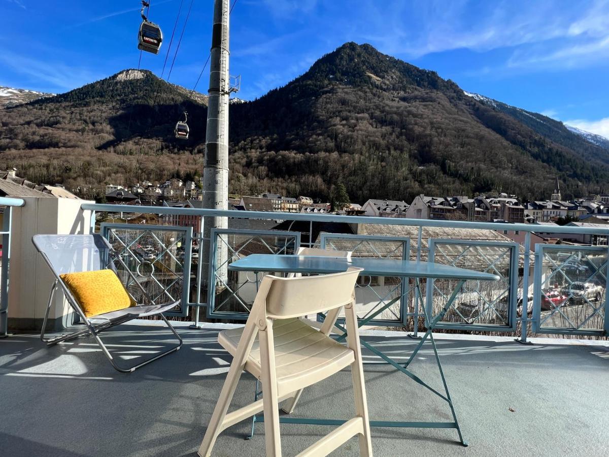 Centre Ville, T2 Avec Terrasse Et Parking Couvert. Cauterets Exteriör bild